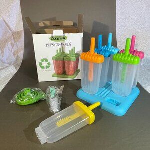 Popsicles Molds Ozera Set of 6 Ice Pop Molds Maker Easy Release (1391)